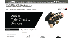 Desktop Screenshot of malechastitydevices.us